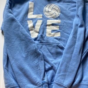 Blue volleyball sweatshirt